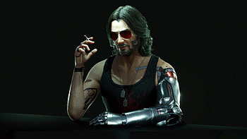Johnny Silverhand Revolt, keanu-reeves, cyberpunk-2077, games, johnny-silverhand, artwork, art, digital-art, video-games, artstation HD wallpaper