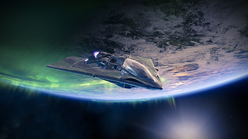 Destiny 2, game, planet, spaceship HD wallpaper