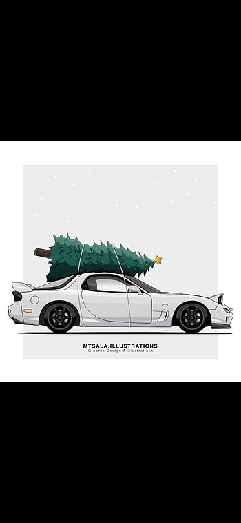 Christmas tree rx7, Jdm HD phone wallpaper