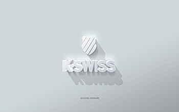 K-Swiss logo, white background, K-Swiss 3d logo, 3d art, K-Swiss, 3d K-Swiss emblem HD wallpaper