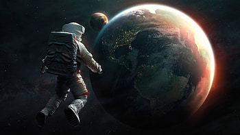 Astronaut Lost In Space , astronaut, artist, artwork, digital-art HD wallpaper