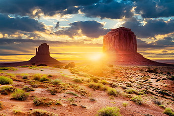 united states arizona utah monument valley geological formation desert sun light HD wallpaper