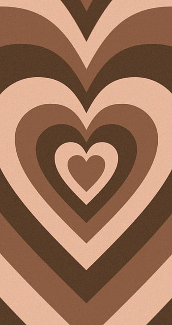 brown heart <3, Cute HD phone wallpaper