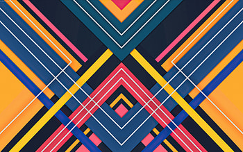 colorful lines, , material design, triangles, geometric shapes, blue backgrounds, abstract triangles, geometric art, creative, geometric patterns HD wallpaper