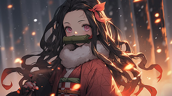 Nezuko Kamado in Demon Slayer Anime, Anime, Demon Slayer: Kimetsu no Yaiba, Nezuko Kamado HD wallpaper