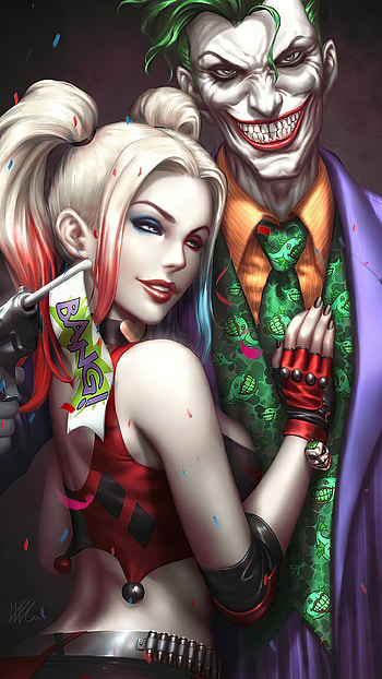 Harley Quinn and Joker, Movies, Joker and Harley Quinn love HD phone wallpaper