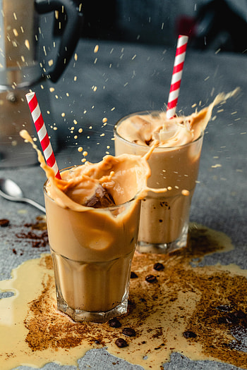 Food, Coffee, Spray, Drink, Beverage, Glasses, Coffee Beans HD phone wallpaper
