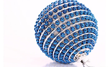 Holidays, Beads, Close-Up, Ball, Christmas Tree Toy HD wallpaper