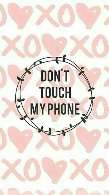 Don't Touch My , pink background, dont touch my HD phone wallpaper