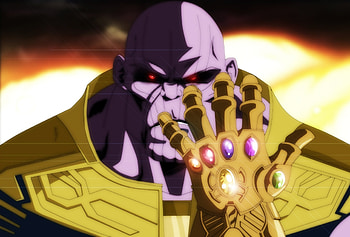 Avengers: infinity war, Thanos, animation HD wallpaper