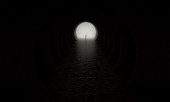 Silhouette, Darkness, Circle, Cave, Output, Exit HD wallpaper