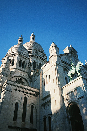 Sacred Heart Basilica, Paris Travels, Royalty- , Pexels stock HD phone wallpaper