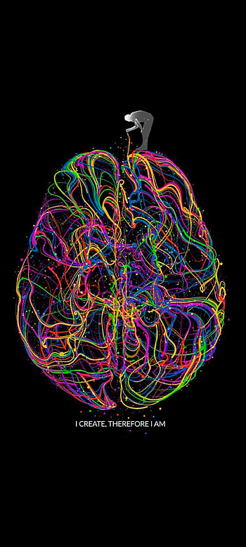 Artx, art, black, brain HD phone wallpaper