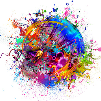 Abstract Colors Flashy Bird , abstract, birds HD phone wallpaper