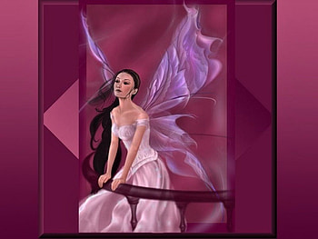 Lavender Fairy, fairy, wings, fantasy, lavender, female HD wallpaper