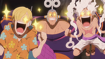 One Piece: Laughing Trio, Anime, One Piece, Sanji (One Piece), Franky (One Piece), Monkey D. Luffy HD wallpaper