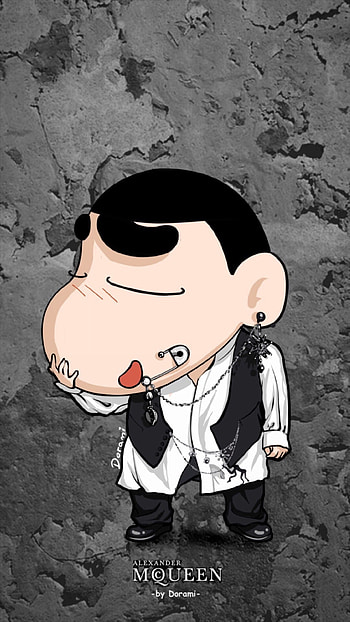 Shinchan For, Black And White, Theme HD phone wallpaper