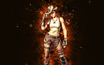 Rio Grande, , brown neon lights, Fortnite Battle Royale, Fortnite characters, Rio Grande Skin, Fortnite, Rio Grande Fortnite HD wallpaper