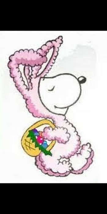 Easter snoopy 02, basket, ears, pink, bunny HD phone wallpaper