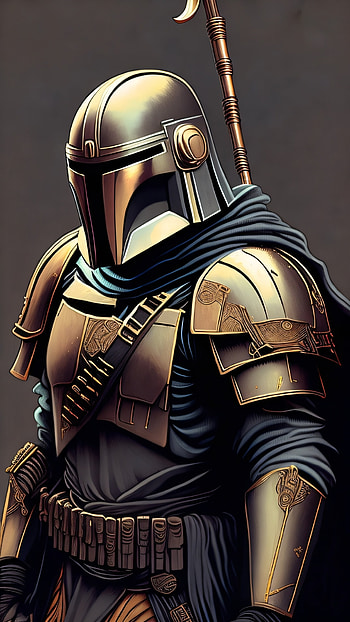 Mandalorian, AI Art, Star Wars, The Mandalorian (Character) HD phone wallpaper