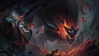 Obsidian Malphite Skin Splash Art LoL Wild Rift PC, Video Game, League Of Legends, Malphite (League Of Legends) HD wallpaper