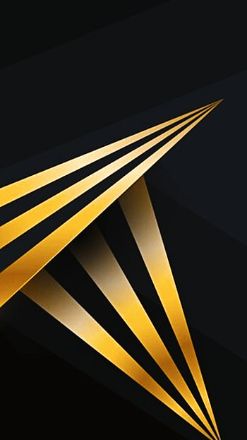 black yellow gold line, stripes, amoled, modern, neon, texture, design, geometric, pattern, abstract, lines HD phone wallpaper