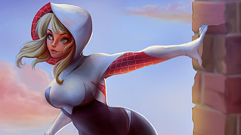 Gwen Stacy No Mask , gwen-stacy, superheroes, artist, artwork, digital-art, behance HD wallpaper