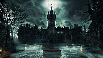 Miranda Castle, Gothic Art HD wallpaper