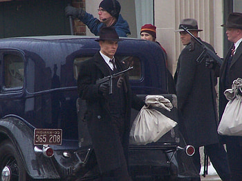 Michael Mann, Tommy guns, Johnny Depp, Public Enemies spy pics HD wallpaper