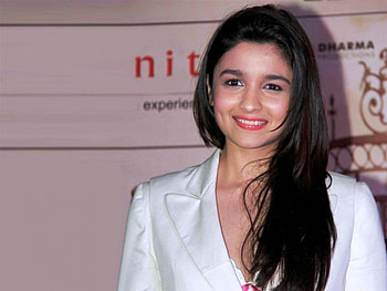 Alia, shuit, cute, actress, smile HD wallpaper