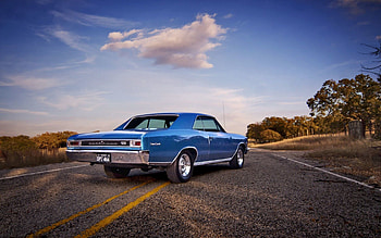 Chevrolet, Cars, Back View, Rear View, 1966, Chevelle HD wallpaper