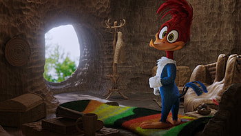 Woody Woodpecker, Animated movie, Funny character, Cartoon backgrounds HD wallpaper