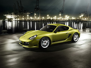 Porsche Cayman R, night, city lights, car, hot, race, tuning, porche, 2011, cayman, port HD wallpaper