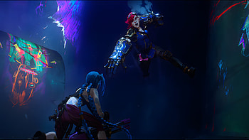 Arcane Season 2 : Jinx vs. Vi Showdown, TV Show, Arcane, Arcane Season 2, Jinx (League Of Legends), VI (League Of Legends) HD wallpaper