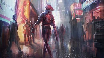 Cyberpunk 2077 Girl With Gun In Hand , cyberpunk-2077, games, 2019-games, cyberpunk, artstation HD wallpaper