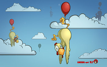 video game, Chickens Can't Fly HD wallpaper