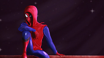 Spider Man On Wall, spiderman, superheroes, artwork, artist, digital-art, artstation HD wallpaper