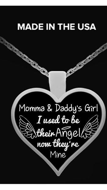 My Lifeline Mom Dad, Momma And Daddy's Girl, momma and daddys girl, silver heart HD phone wallpaper