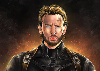 Captain America With Beard Artwork, avengers-infinity-war, deviantart, movies, 2018-movies, artist, artwork, digital-art, captain-america HD wallpaper