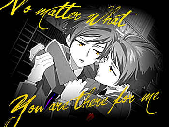 No Matter What, kaoru, ohshc, twins, hitachiin, ouran, hikaru HD wallpaper
