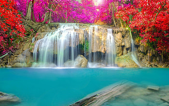 ... jungle waterfall for laptop mobile ... HD wallpaper