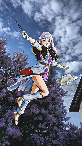 Noelle Black Clover, android , cloud, sky, anime girl, , anime backgrounds, android backgrounds, anime , backgrounds, black clover HD phone wallpaper