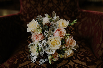 Flowers, Roses, Registration, Typography, Bouquet, Composition HD wallpaper