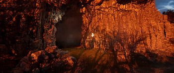 Hellblade 2 - Outside Cave cam, Senua's Saga: Hellblade II, video game HD wallpaper