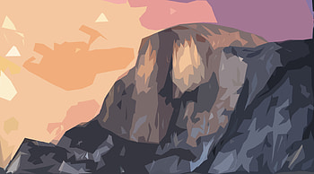 Yosemite Low Poly, yosemite, low-poly, artist, artwork, digital-art HD wallpaper