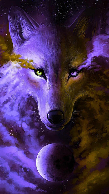 Spirit wolf, Majestic creature, Wild nature, Powerful presence HD phone wallpaper