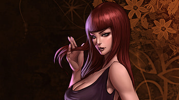 Redhead Painting, fantasy-girls, painting, redhead, artist, artwork, digital-art HD wallpaper