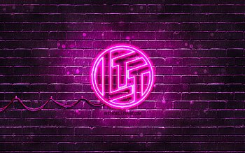 Linus Tech Tips purple logo, , purple brickwall, Linus Tech Tips logo, YouTube channels, Linus Tech Tips neon logo, Linus Tech Tips HD wallpaper