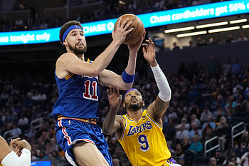 Warriors vs Lakers, Klay Thompson HD wallpaper