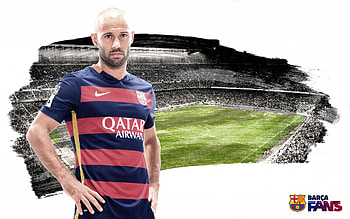 Javier Mascherano FC Barcelona, soccer, sports, football, fc-barcelona, fcb, fc-barcelona-team HD wallpaper